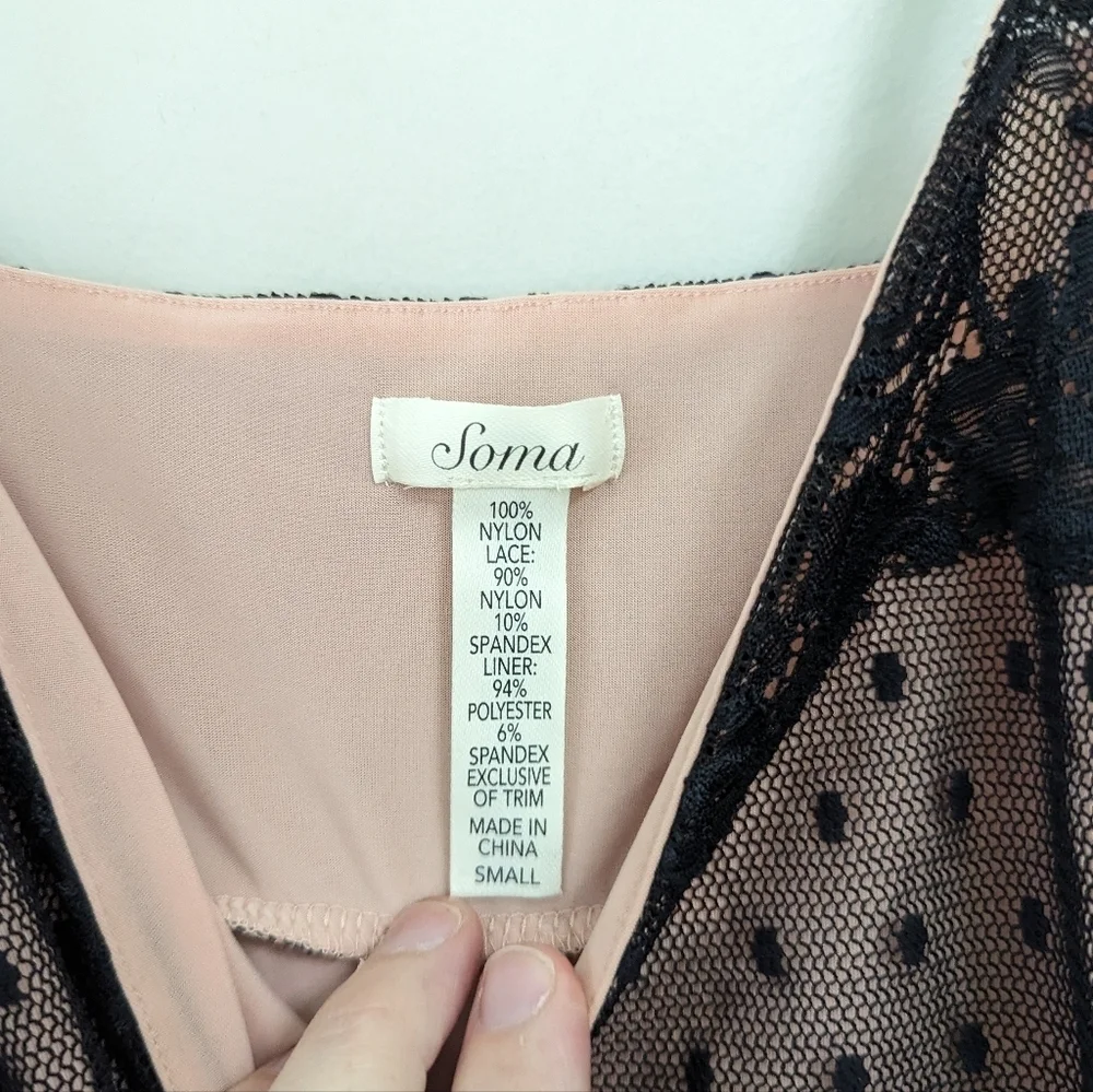 Soma Lace Layered Chemise Slip‎ Nightgown